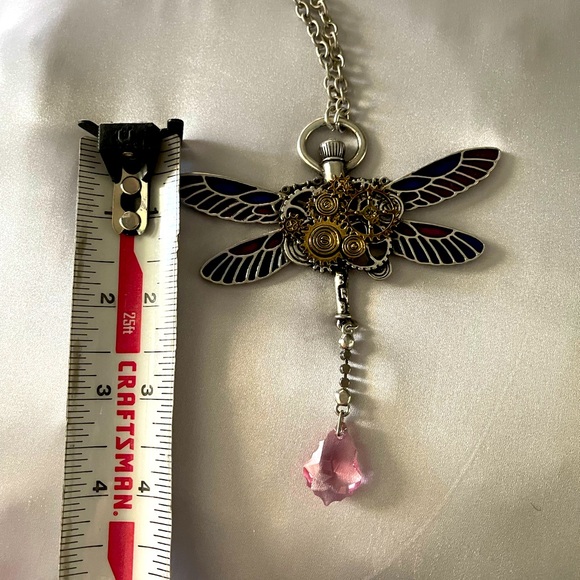 Alchemy Enamel & Swarovski Dragonfly Necklace - Picture 4 of 9